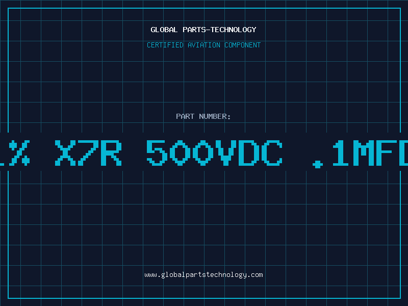 Aviation Part 1% X7R 500VDC .1MFD