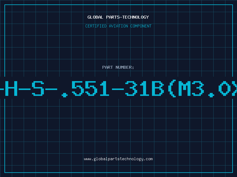Aviation Part 1030-H-S-.551-31B(M3.0X.5RD