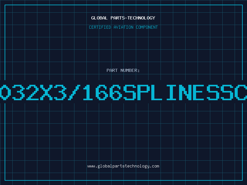 Aviation Part 1032X3/166SPLINESSCU