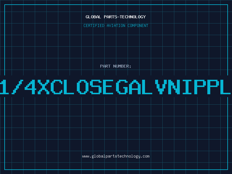 Aviation Part 11/4XCLOSEGALVNIPPLE