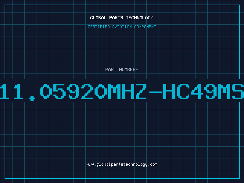 Aviation Part 11.05920MHZ-HC49MS