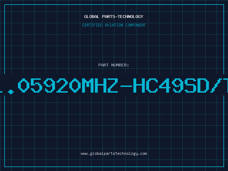 Aviation Part 11.05920MHZ-HC49SD/TR