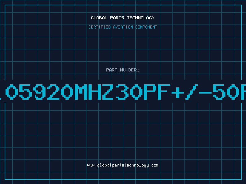 Aviation Part 11.05920MHZ30pF+/-50PPM