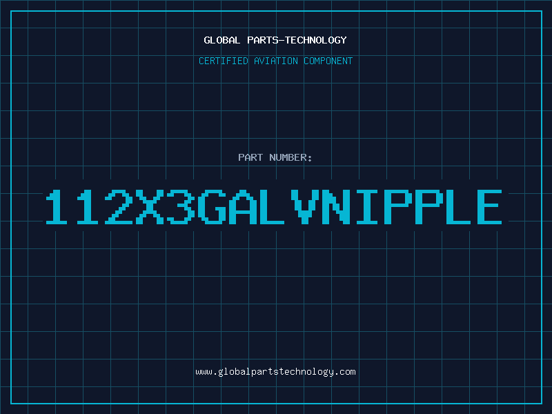 Aviation Part 112X3GALVNIPPLE