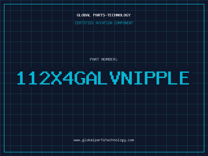 Aviation Part 112X4GALVNIPPLE
