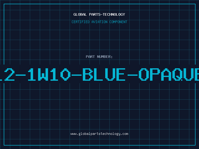 Aviation Part 12-1W10-BLUE-OPAQUE