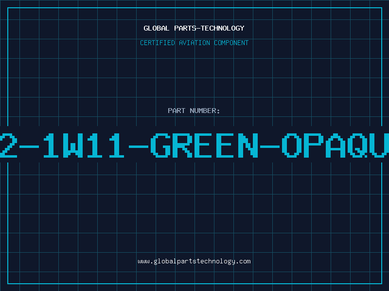 Aviation Part 12-1W11-GREEN-OPAQUE
