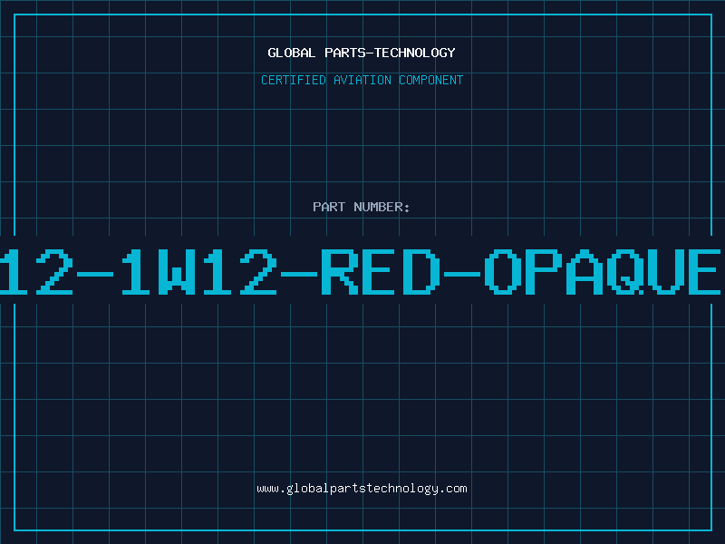 Aviation Part 12-1W12-RED-OPAQUE