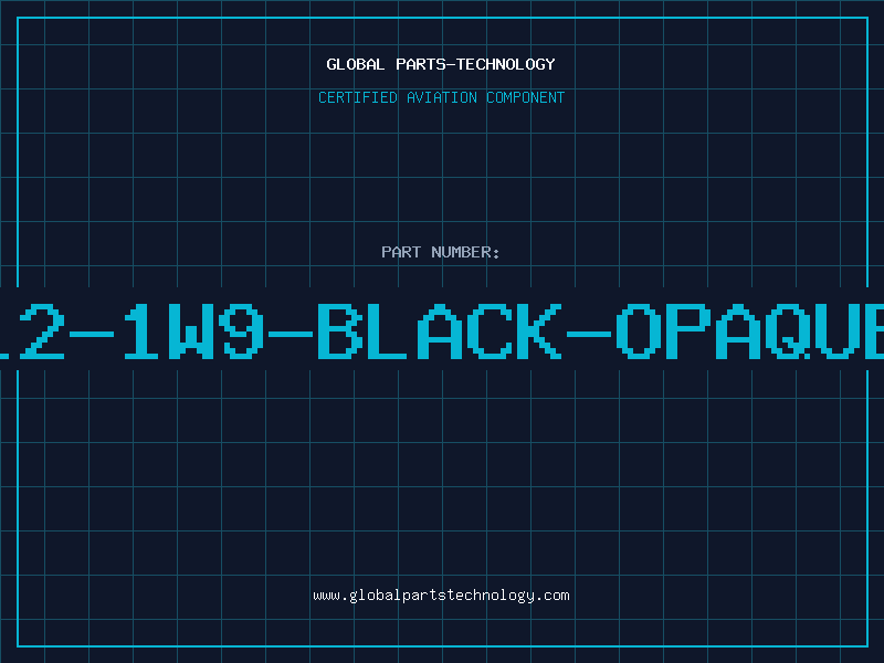 Aviation Part 12-1W9-BLACK-OPAQUE