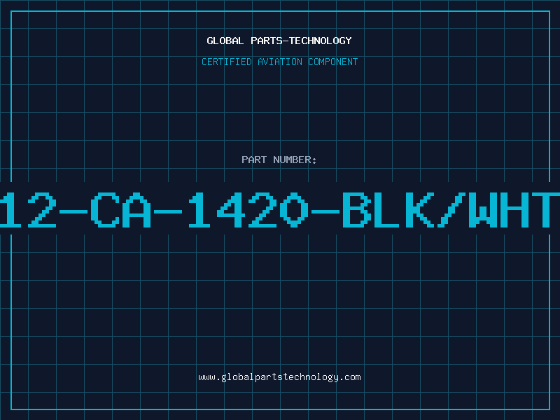 Aviation Part 12-CA-1420-BLK/WHT