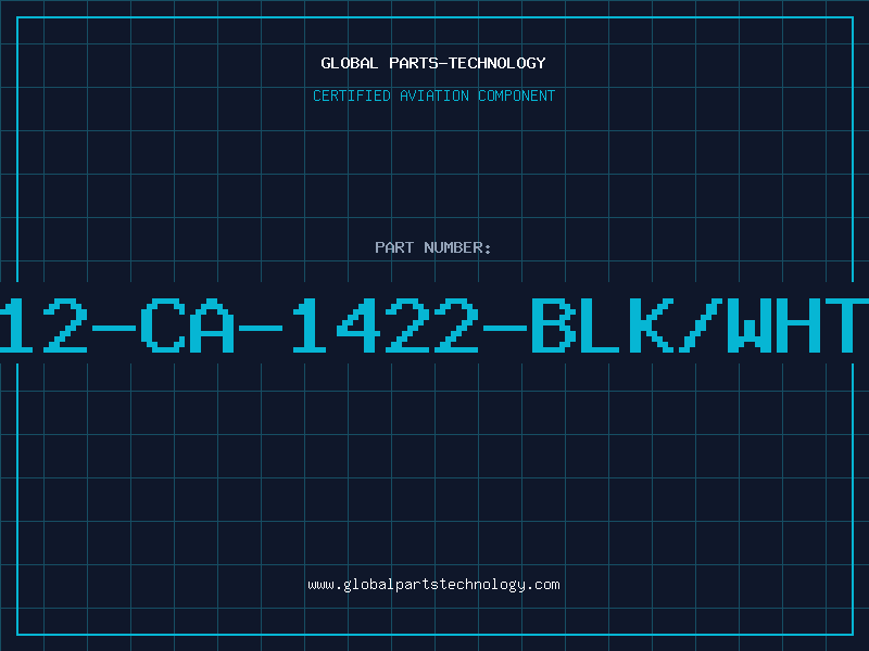Aviation Part 12-CA-1422-BLK/WHT