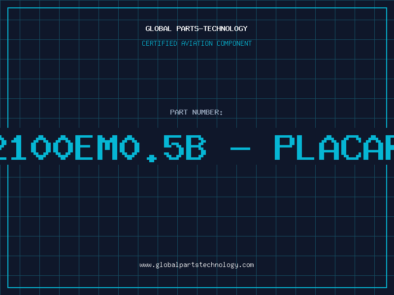 Aviation Part 12100EM0.5B - PLACARD