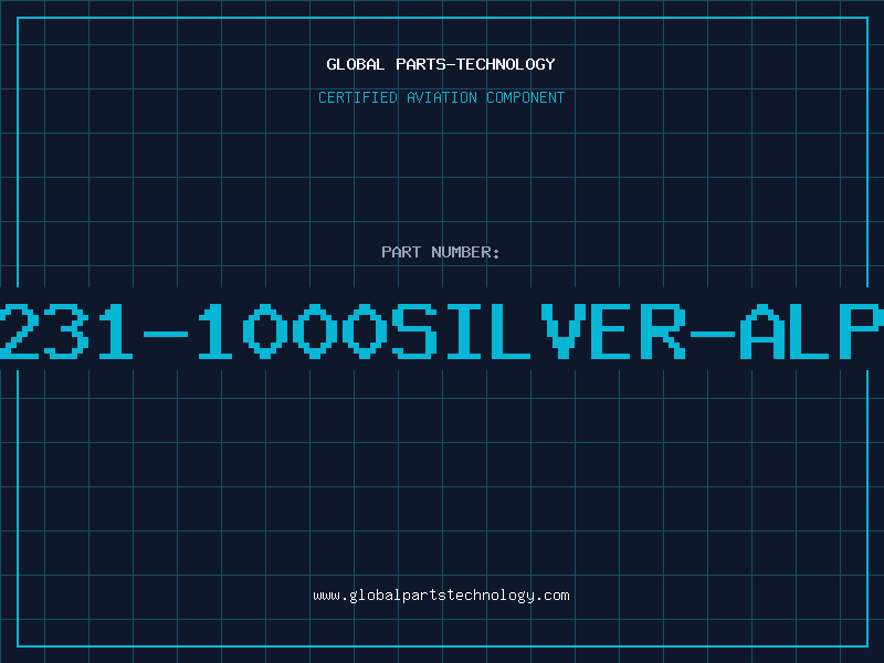 Aviation Part 1231-1000SILVER-ALPH