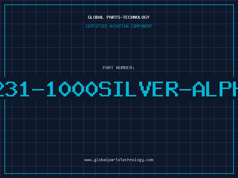 Aviation Part 1231-1000SILVER-ALPHA