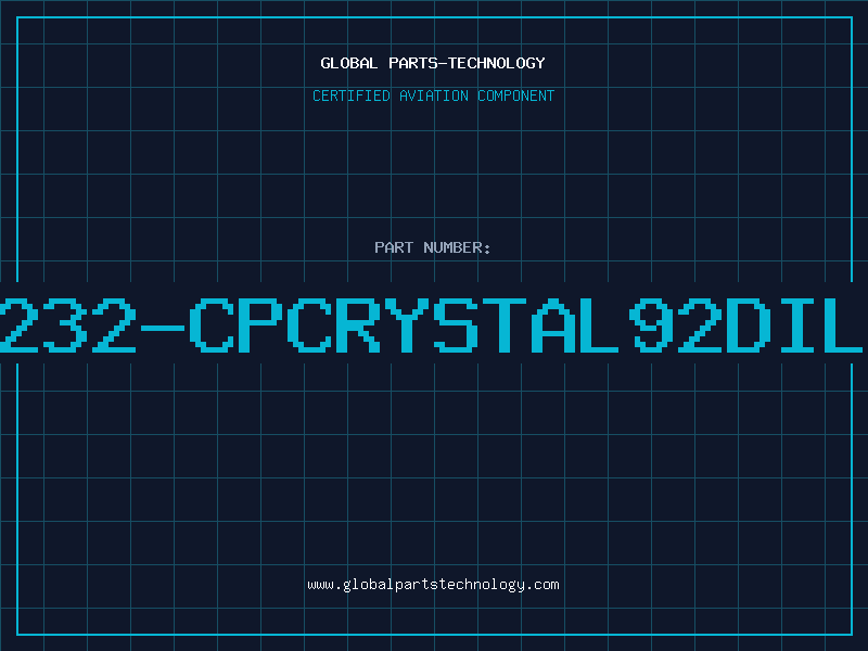 Aviation Part 1232-CPCRYSTAL92DIL8