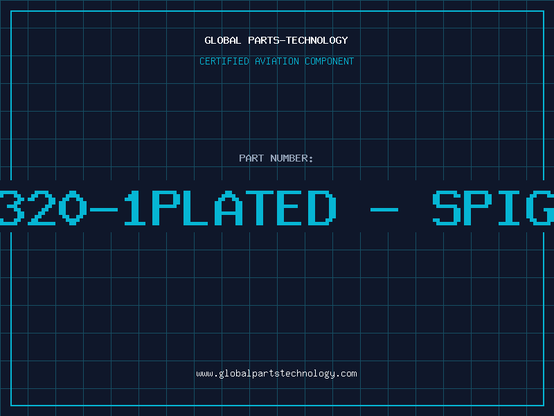 Aviation Part 12320-1PLATED - SPIGOT