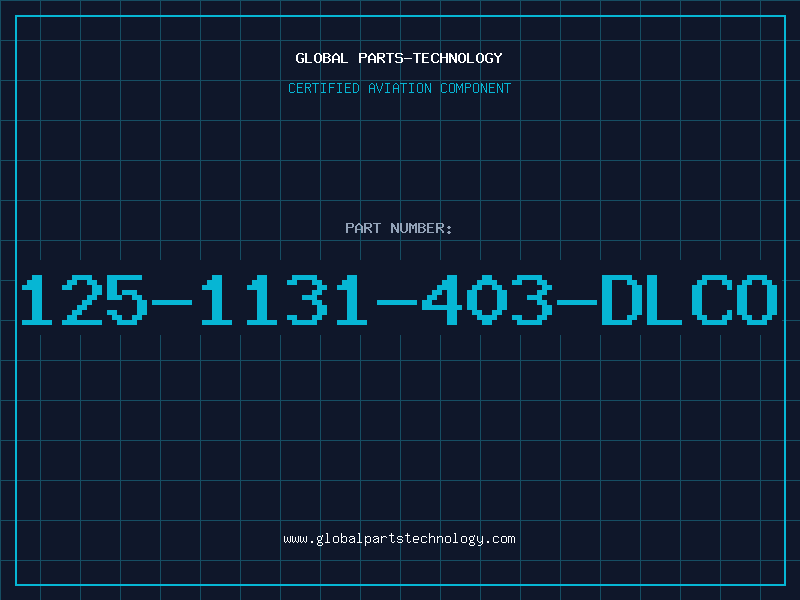 Aviation Part 125-1131-403-DLCO