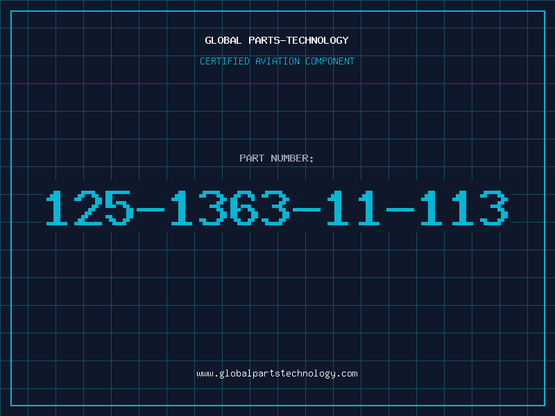 Aviation Part 125-1363-11-113