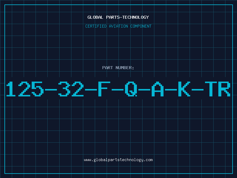 Aviation Part 125-32-F-Q-A-K-TR