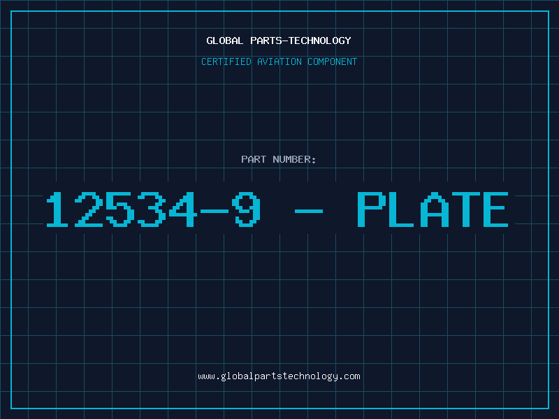 Aviation Part 12534-9 - PLATE