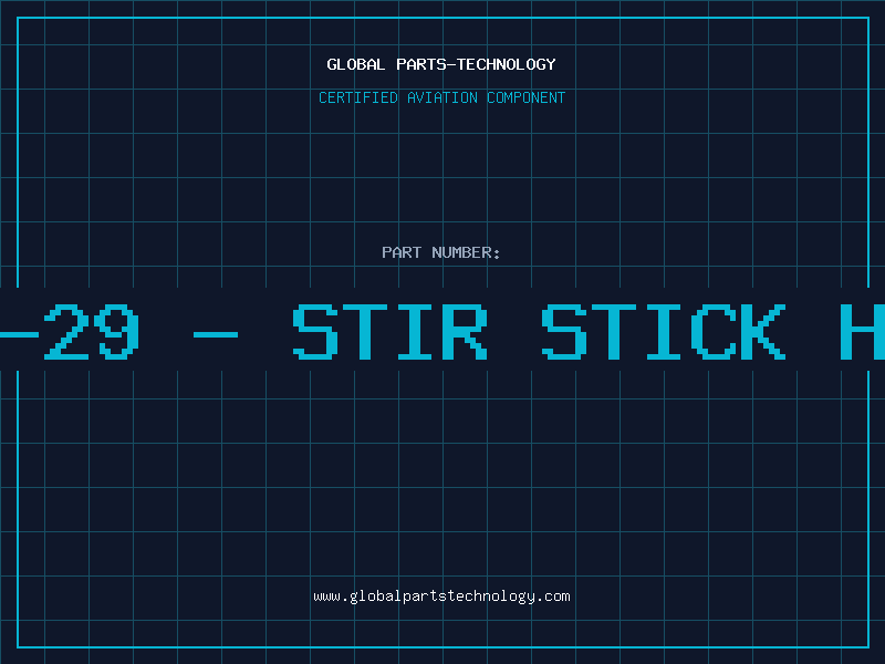 Aviation Part 12538-29 - STIR STICK HOLDER