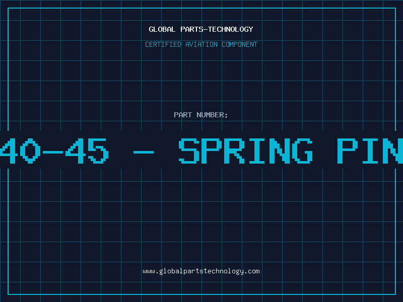 Aviation Part 12540-45 - SPRING PIN AY