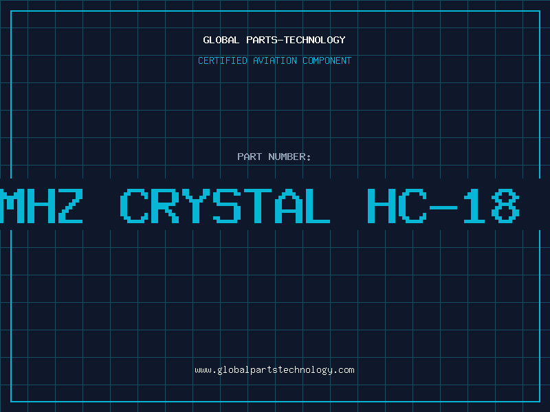 Aviation Part 13.608 MHZ CRYSTAL HC-18 SLEEVED