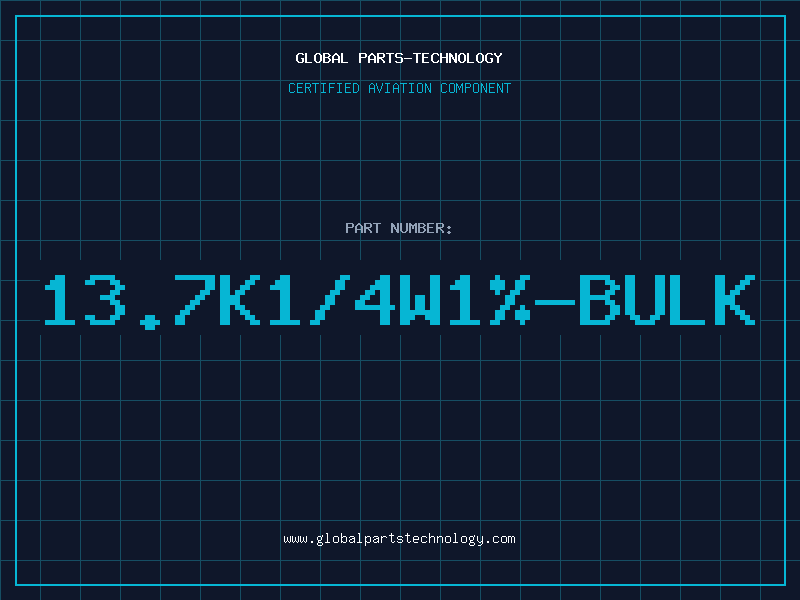 Aviation Part 13.7K1/4W1%-BULK