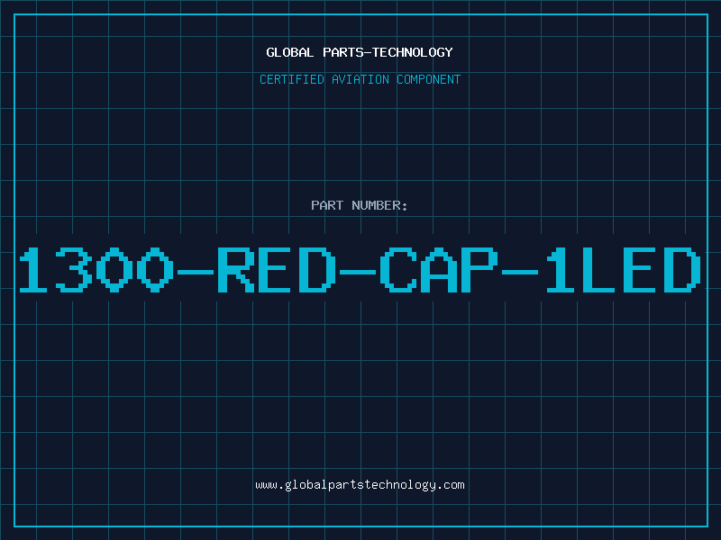 Aviation Part 1300-RED-CAP-1LED