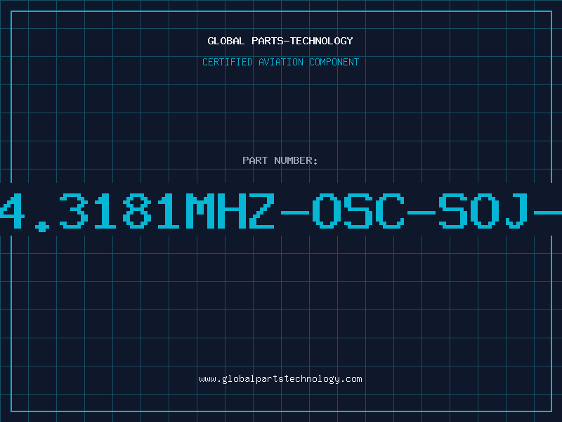 Aviation Part 14.3181MHZ-OSC-SOJ-4