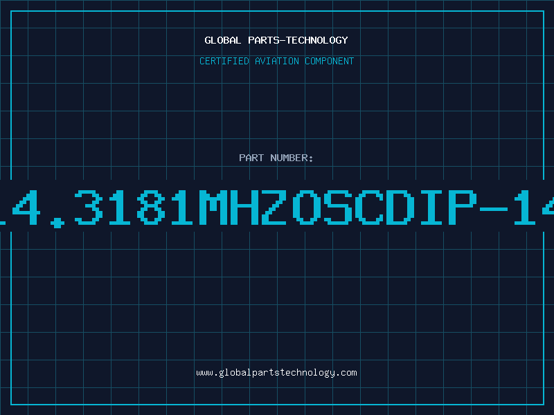 Aviation Part 14.3181MHZOSCDIP-14