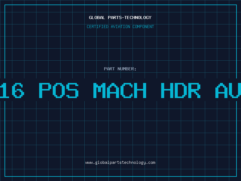 Aviation Part 16 POS MACH HDR AU
