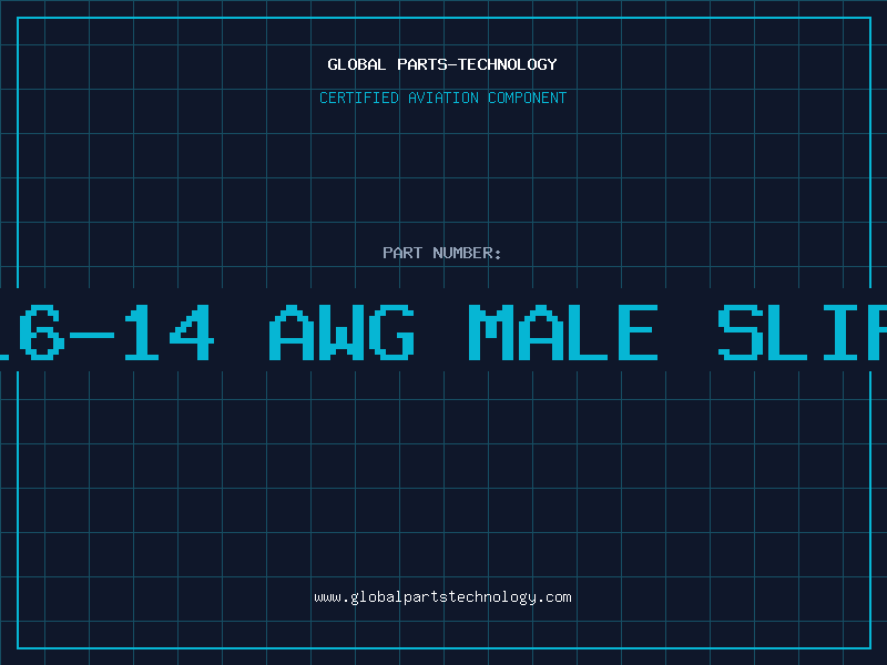 Aviation Part 16-14 AWG MALE SLIP