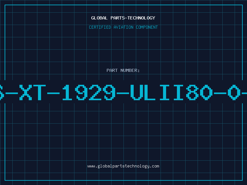 Aviation Part 16-XT-1929-ULII80-0-P