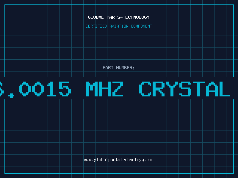 Aviation Part 16.0015 MHZ CRYSTAL H