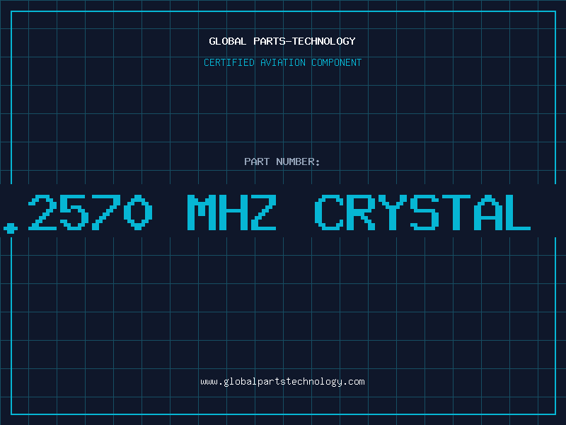 Aviation Part 16.2570 MHZ CRYSTAL OS