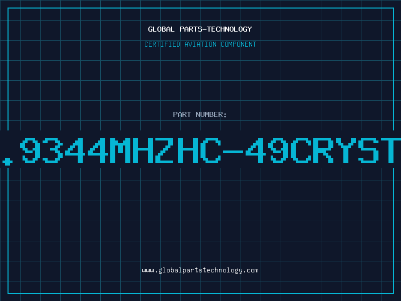 Aviation Part 16.9344MHZHC-49CRYSTAL