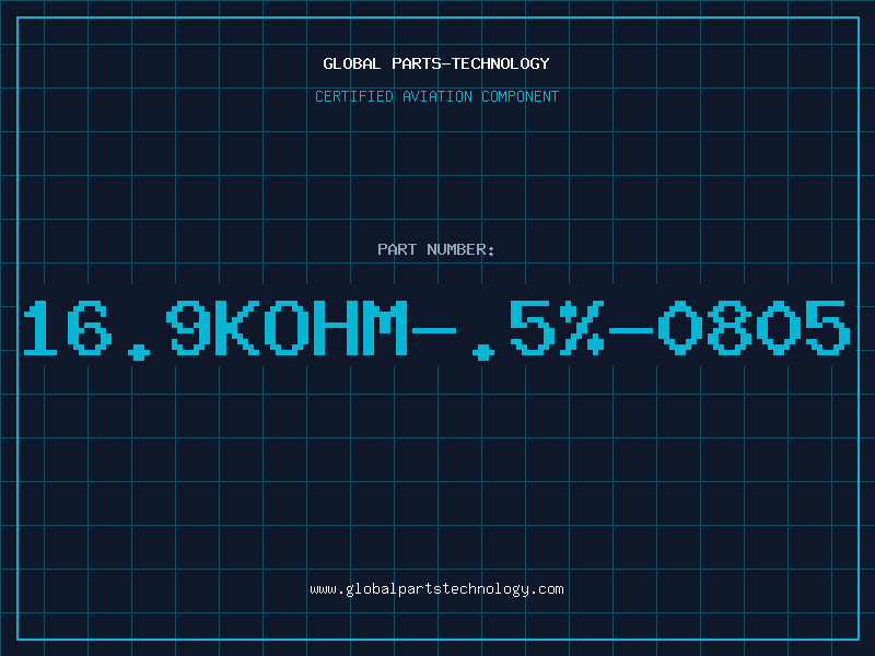 Aviation Part 16.9KOHM-.5%-0805