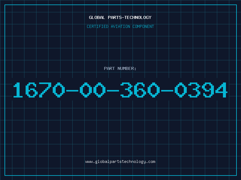 Aviation Part 1670-00-360-0394