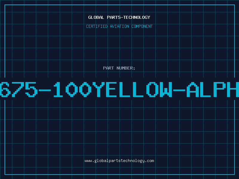 Aviation Part 1675-100YELLOW-ALPHA