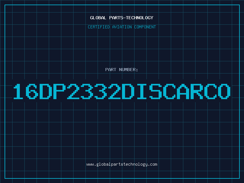 Aviation Part 16DP2332DISCARCO