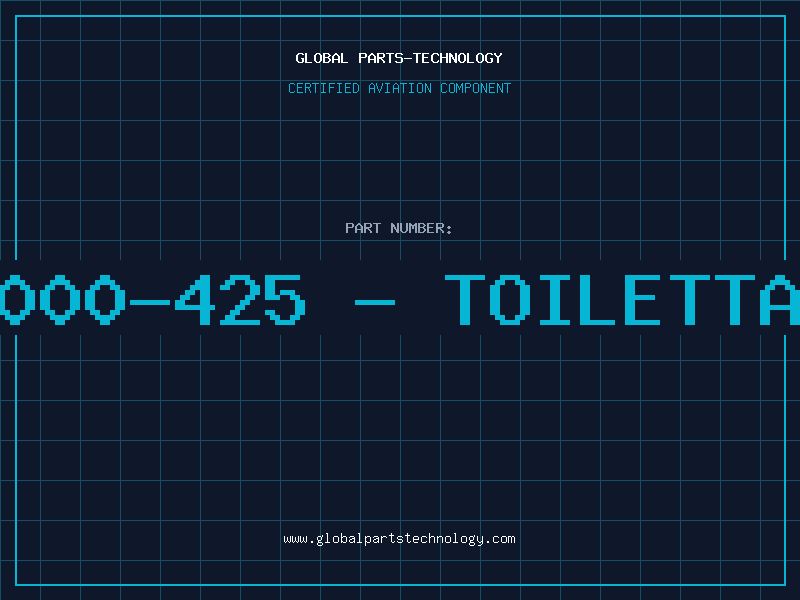 Aviation Part 17000-425 - TOILETTANK