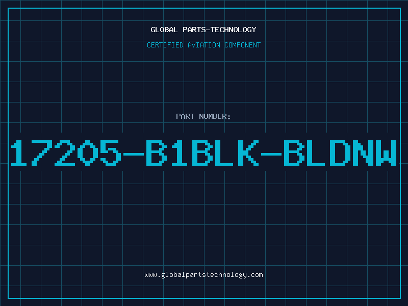Aviation Part 17205-B1BLK-BLDNW