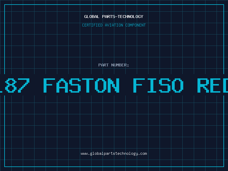 Aviation Part 187 FASTON FISO RED