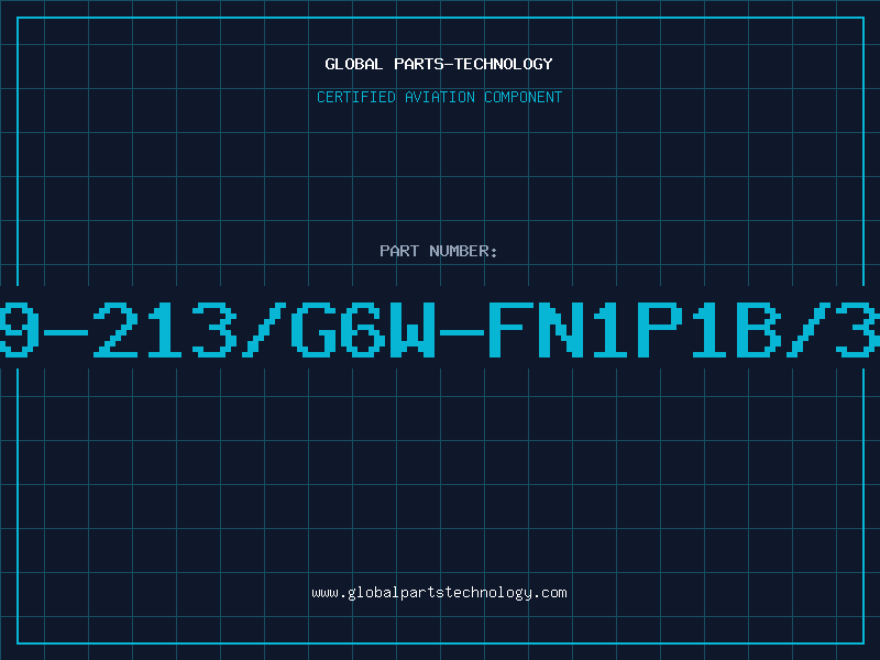 Aviation Part 19-213/G6W-FN1P1B/3T