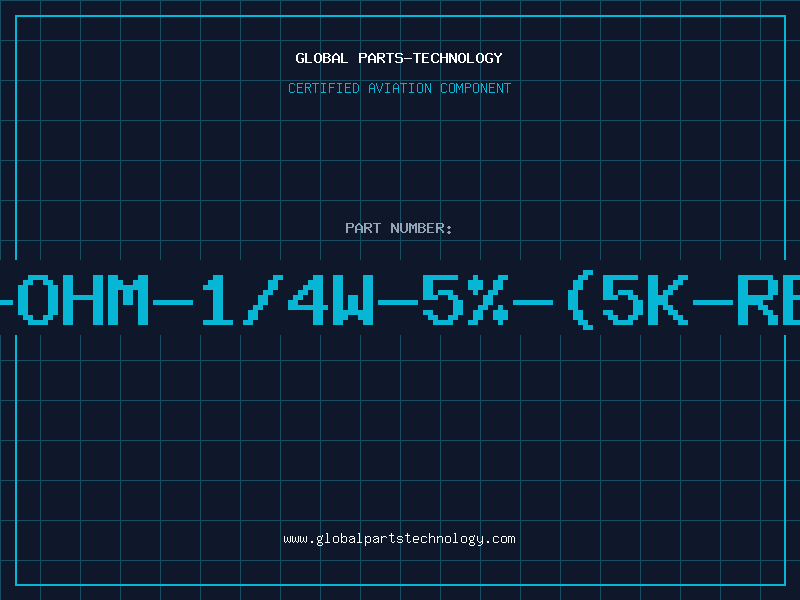 Aviation Part 1M-OHM-1/4W-5%-(5K-REEL