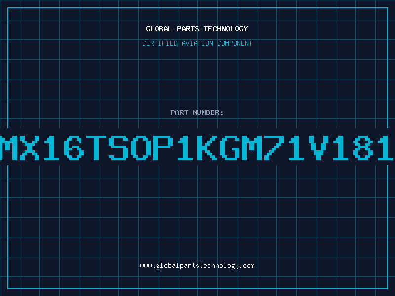 Aviation Part 1Mx16TSOP1KGM71V1816