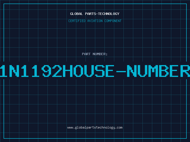 Aviation Part 1N1192HOUSE-NUMBER