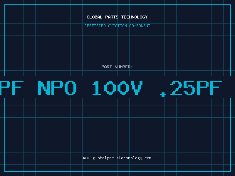Aviation Part 1PF NPO 100V .25PF 0