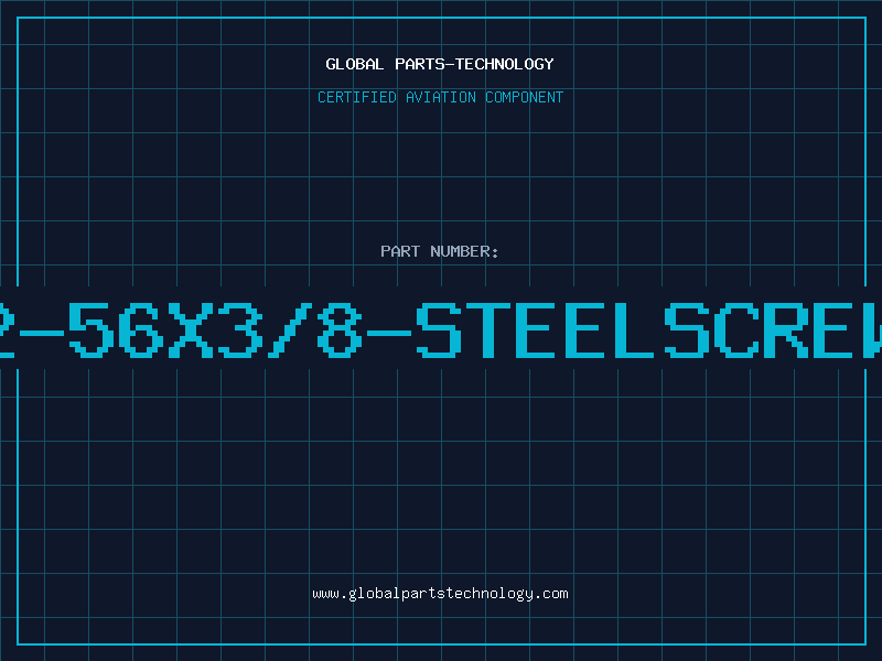 Aviation Part 2-56X3/8-STEELSCREW